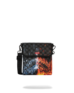 SPRAYGROUND® SLING FIRE & ICE SHARK MESSENGER SLING