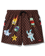 SPRAYGROUND® SWIM PARIS PATCH SWIM SHORTS