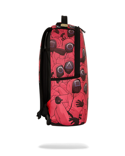 SPRAYGROUND® BACKPACK SQUID GAME FRONT MAN AND WORKERS CRAMMED BACKPACK