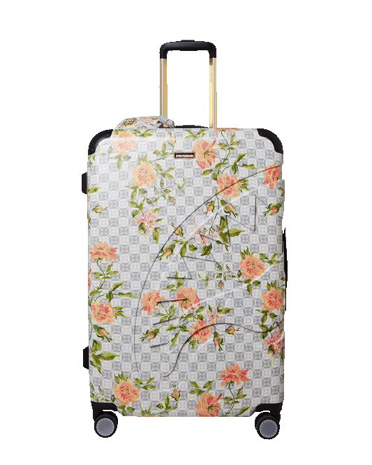 SPRAYGROUND® LUGGAGE A.I. AFRICAN INTELLIGENCE ELEGANT ENERGY FULL SIZE LUGGAGE - SANDFLOWER COLLAB