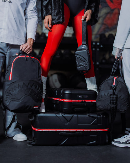 SPRAYGROUND® LUGGAGE PRINTED ZIPPER SHARK FULL-SIZE LUGGAGE