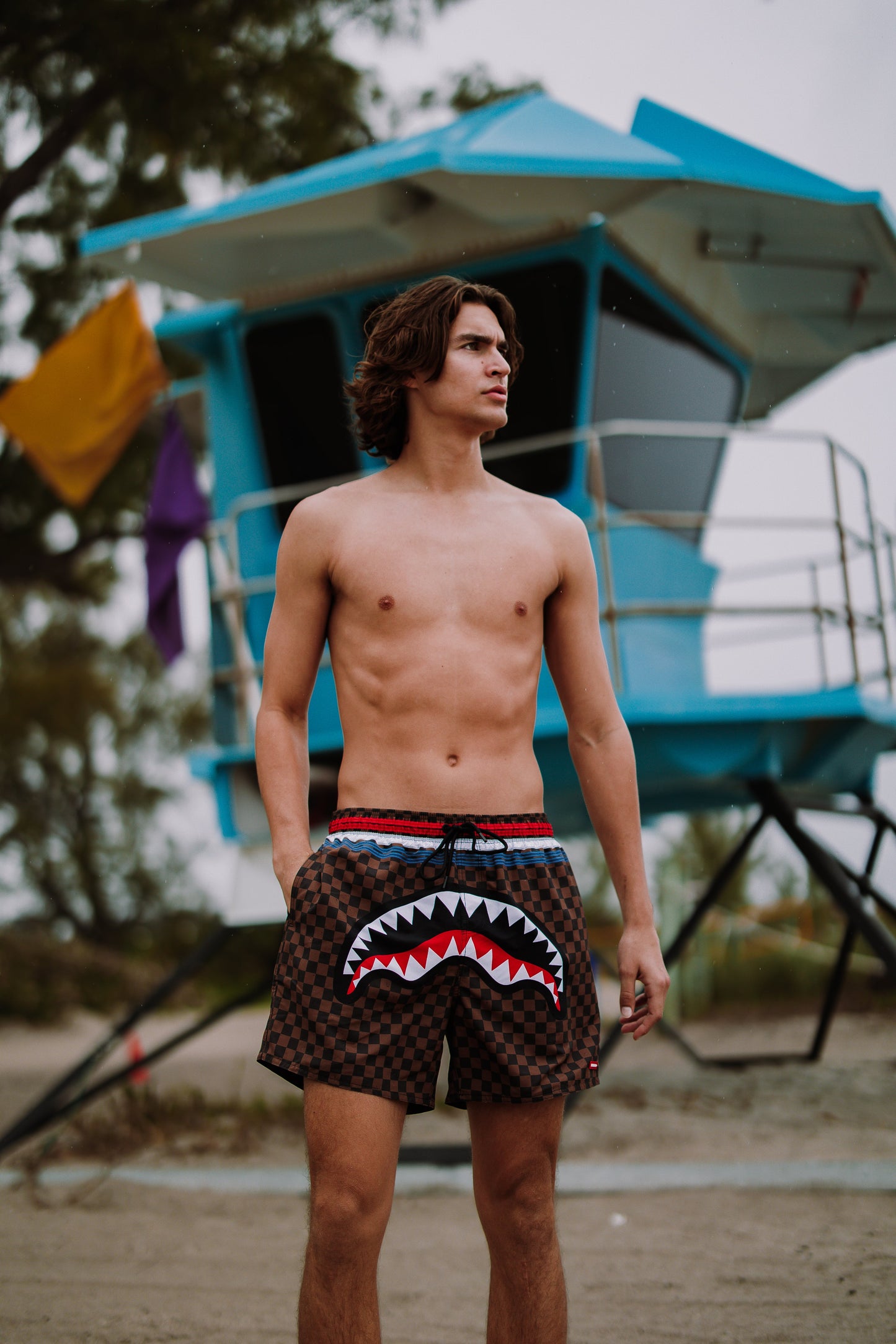 SPRAYGROUND® SWIM SHARKS IN PARIS GT SWIM SHORTS