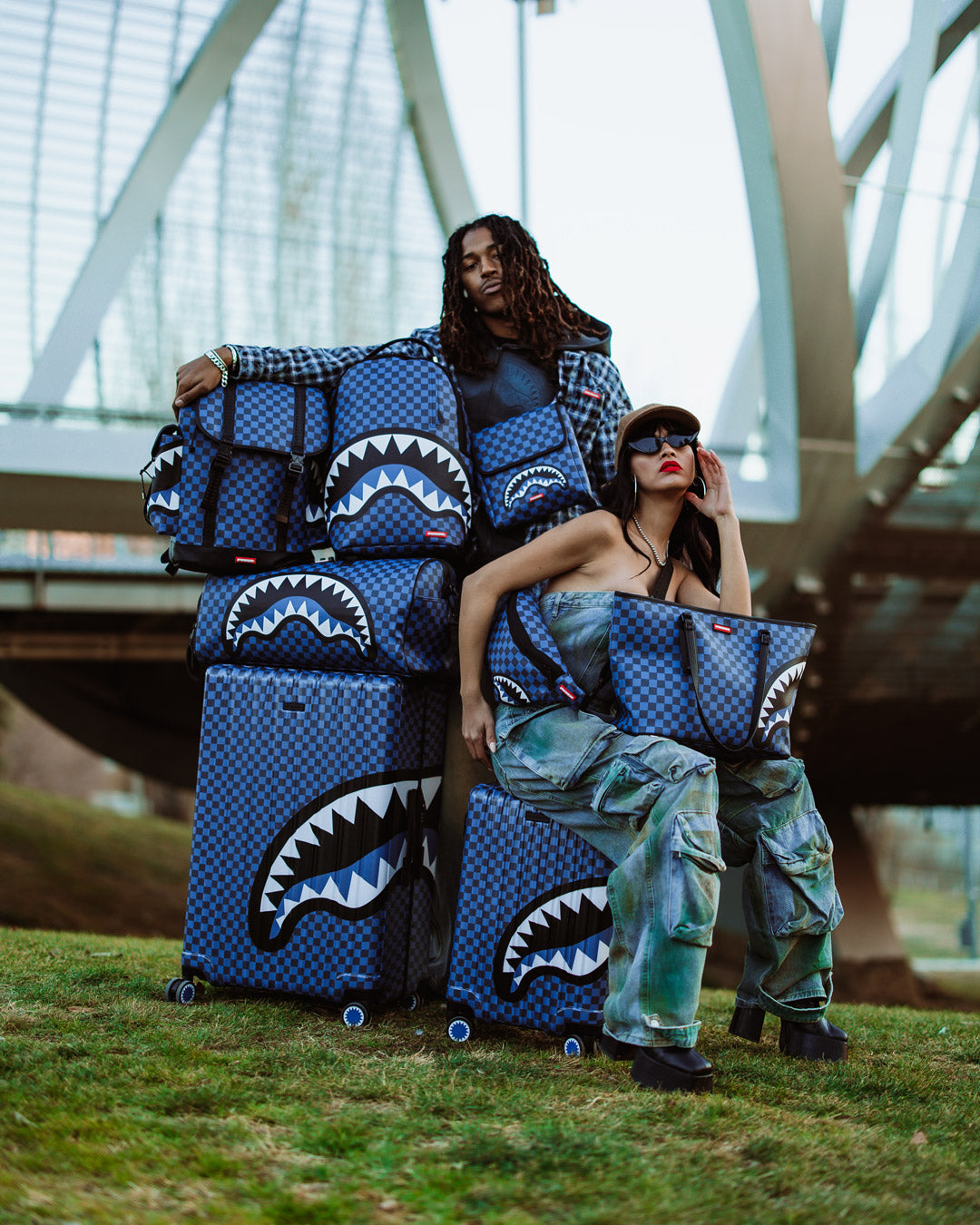 SPRAYGROUND® BACKPACK MIDNIGHT MAGIC SHARKS IN PARIS MONTE CARLO BACKPACK