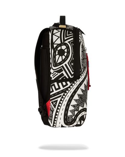 SPRAYGROUND® BACKPACK A.I. AFRICAN INTELLIGENCE THE SKYHAWK BACKPACK - SANDFLOWER COLLAB