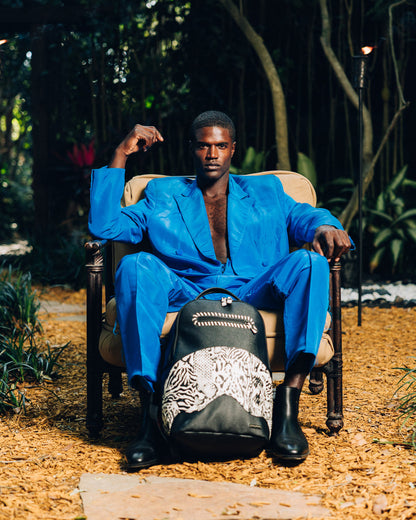 SPRAYGROUND® BACKPACK A.I. AFRICAN INTELLIGENCE WILD NILE BACKPACK - SANDFLOWER COLLAB