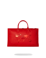 SPRAYGROUND® DUFFLE JAMES GLOBAL RED PYRAMID LARGE DUFFLE