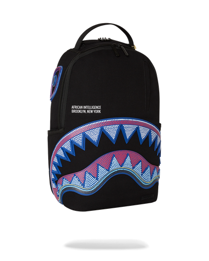 SPRAYGROUND® BACKPACK A.I. AFRICAN INTELLIGENCE BORN AND RAISED BACKPACK - SANDFLOWER COLLAB