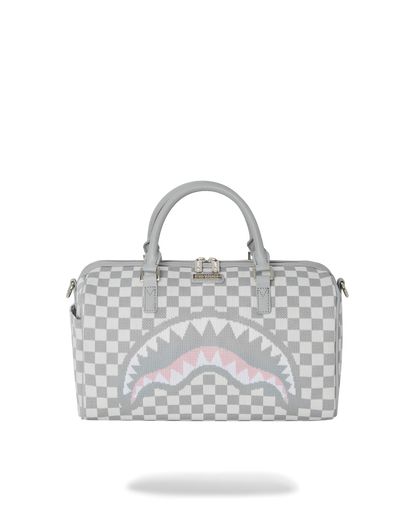 SPRAYGROUND® DUFFLE KNIT SHARKS IN PARIS IN CREAM MINI DUFFLE
