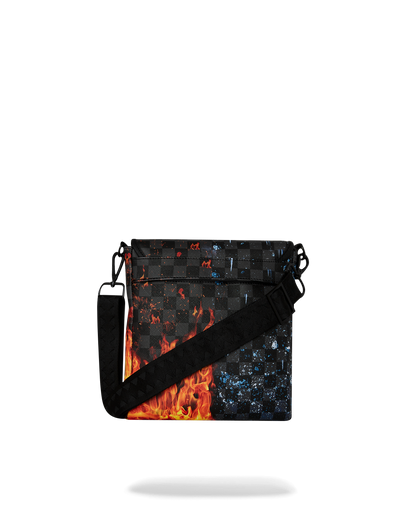 SPRAYGROUND® SLING FIRE & ICE SHARK MESSENGER SLING