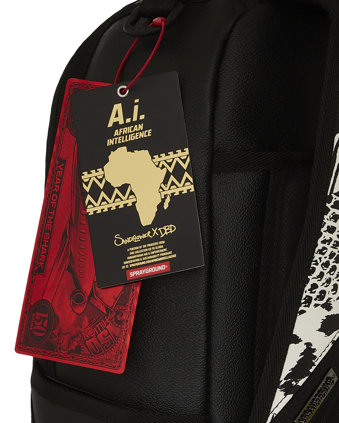 SPRAYGROUND® BACKPACK A.I. AFRICAN INTELLIGENCE WILD NILE BACKPACK - SANDFLOWER COLLAB