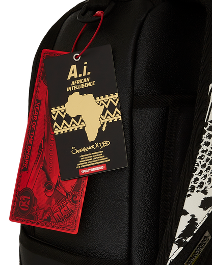 SPRAYGROUND® BACKPACK A.I. AFRICAN INTELLIGENCE WILD NILE BACKPACK - SANDFLOWER COLLAB