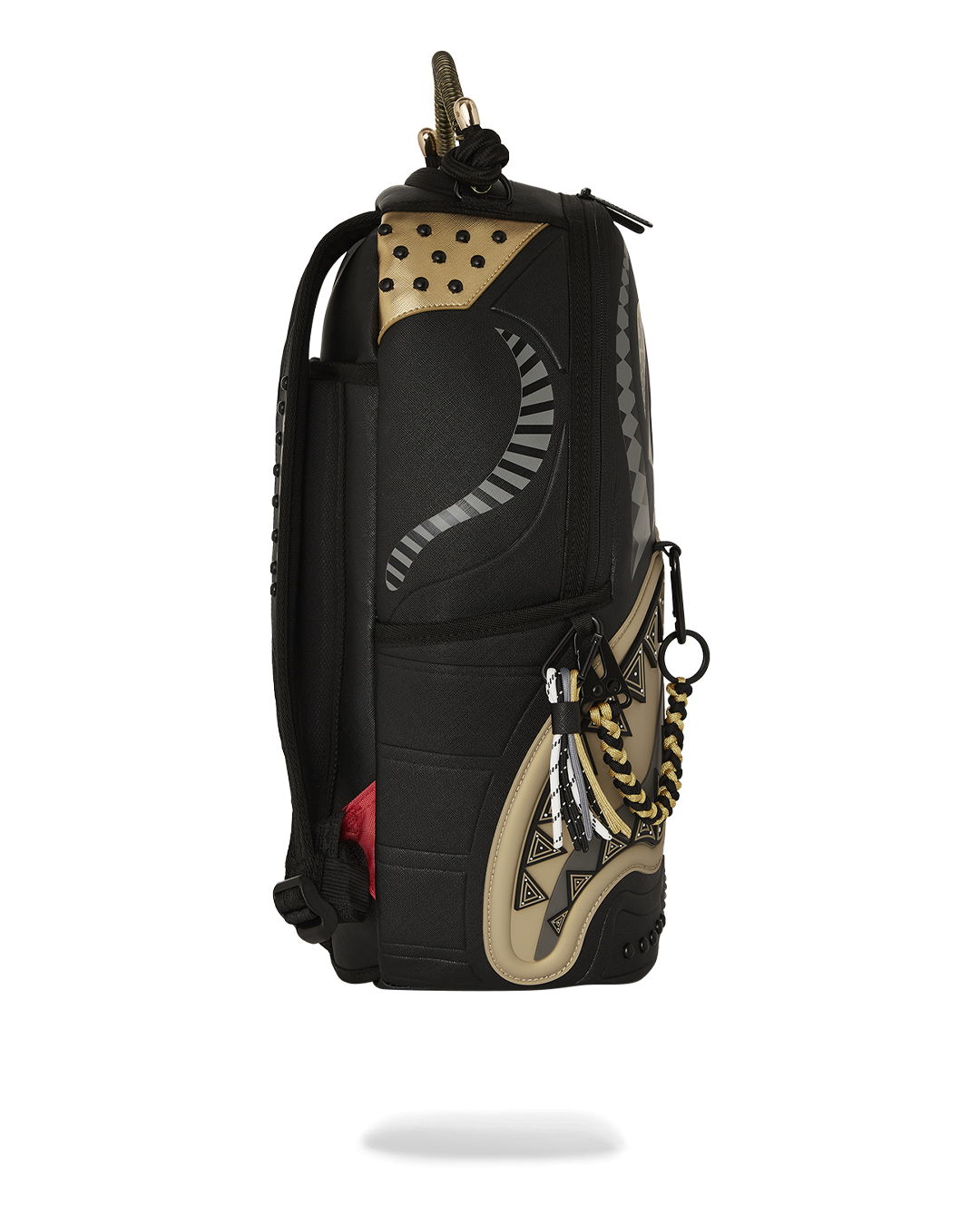 SPRAYGROUND® BACKPACK A.I. AFRICAN INTELLIGENCE SHARKS OF THE GOLD OCEAN BACKPACK - SANDFLOWER COLLAB