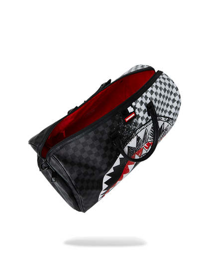 SPRAYGROUND® DUFFLE SCRIBBLE DRIBBLE CHECK DUFFLE