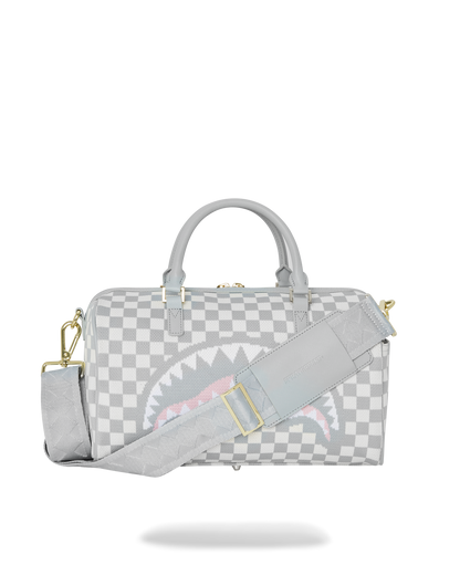 SPRAYGROUND® DUFFLE KNIT SHARKS IN PARIS IN CREAM MINI DUFFLE