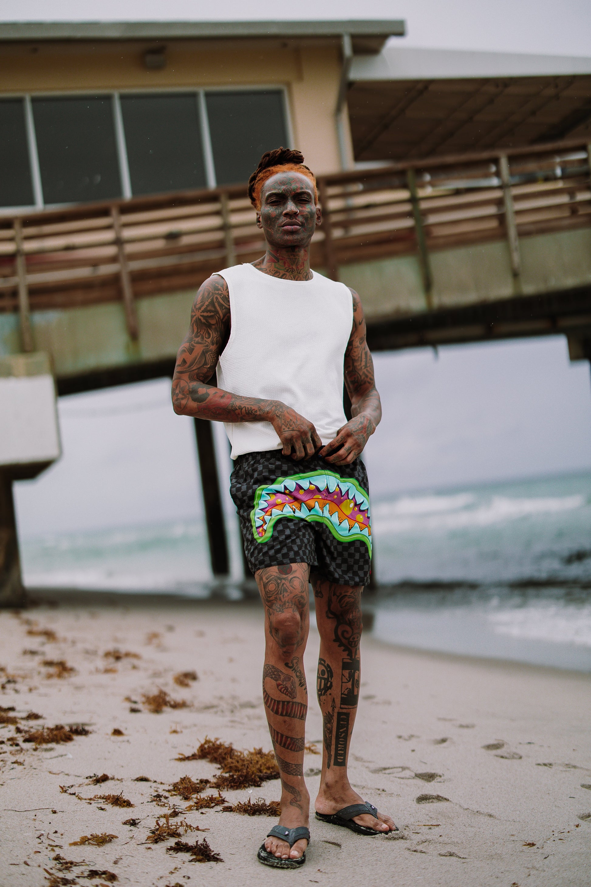SPRAYGROUND® SWIM SLIME TAKEOVER SWIM SHORTS
