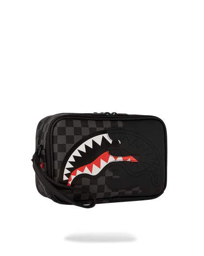 SPRAYGROUND® TOILETRY UNFINISHED SHARK TOILETRY BAG