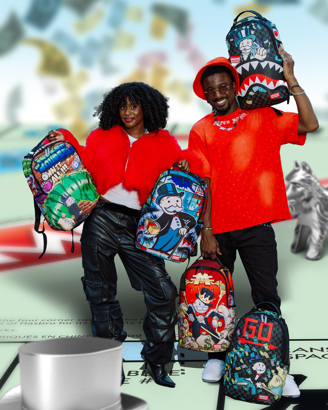 SPRAYGROUND® BACKPACK MONOPOLY GOLD EMPIRE THRONE BACKPACK