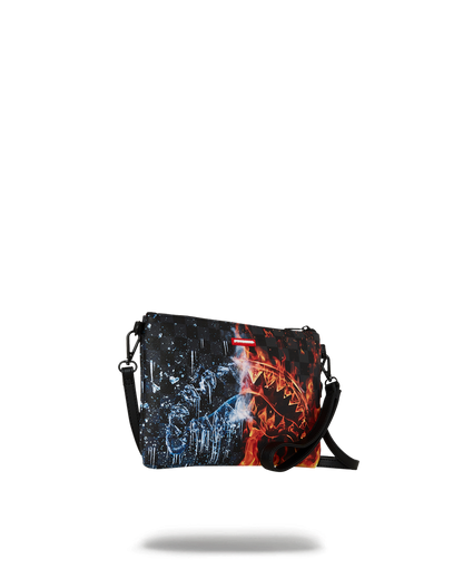 SPRAYGROUND® POUCHETTE FIRE & ICE SHARK CROSSOVER CLUTCH