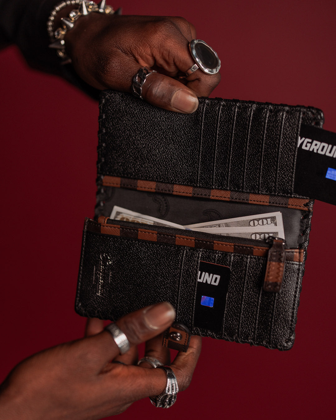 SPRAYGROUND® WALLET CHECKPOINT ROYALE SINGLE-FOLD WALLET