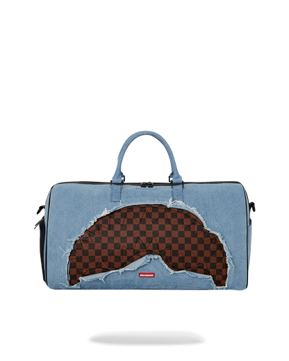 SPRAYGROUND® DUFFLE DENIM SHARK DUFFLE